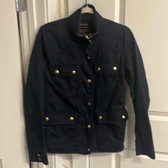 J.Crew Navy blue Cargo Jacket size Small - Picture 1 of 9